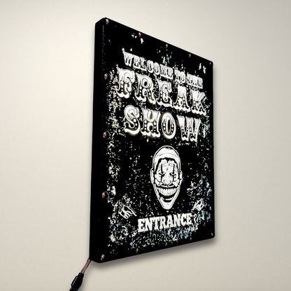 Welcome to the Freakshow  LED Lightbox Large