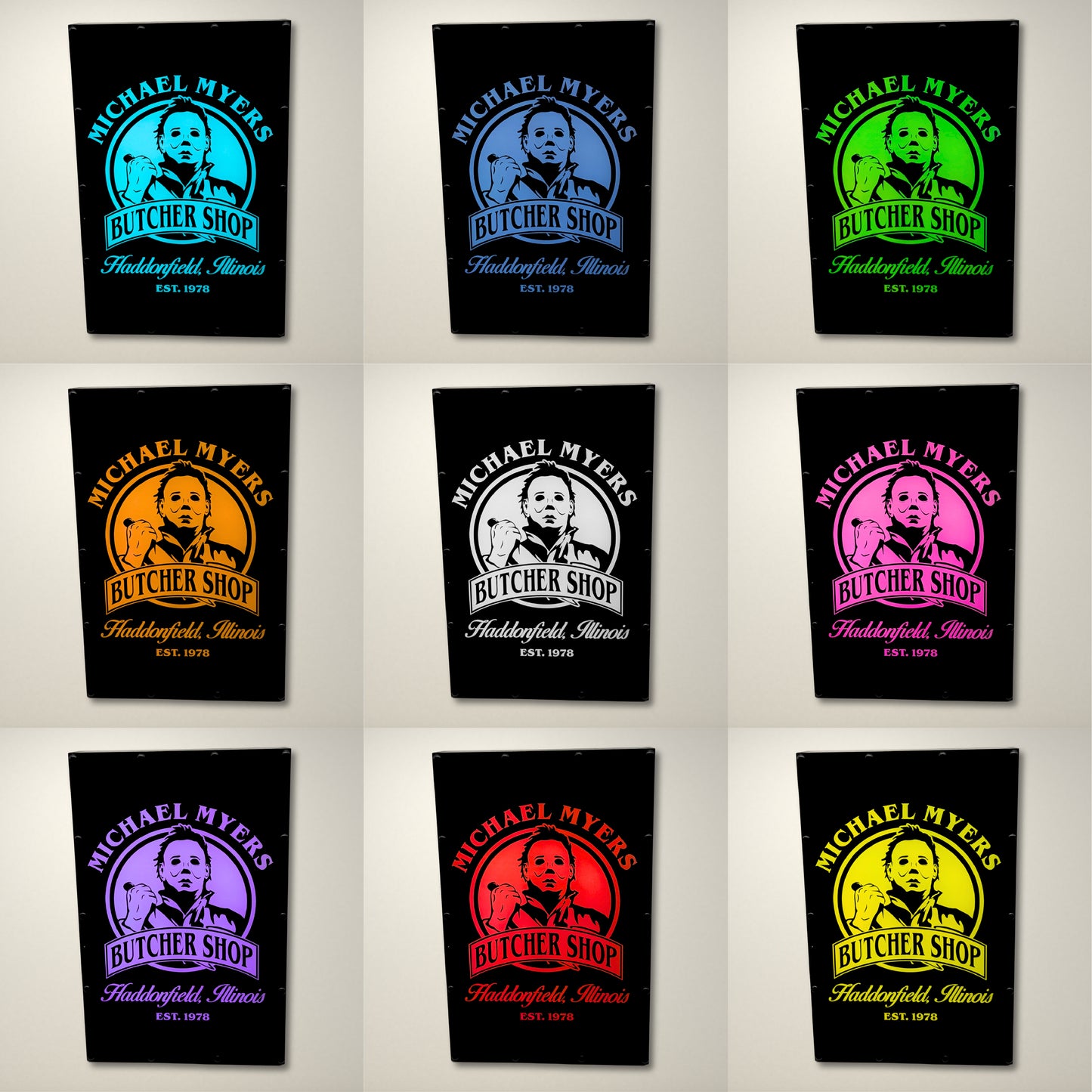 Butcher Shop Halloween Inspired LED Light Box