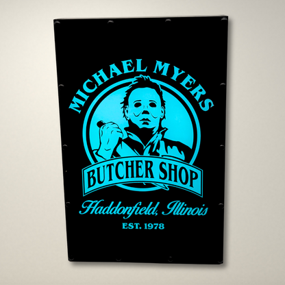 Butcher Shop Halloween Inspired LED Light Box