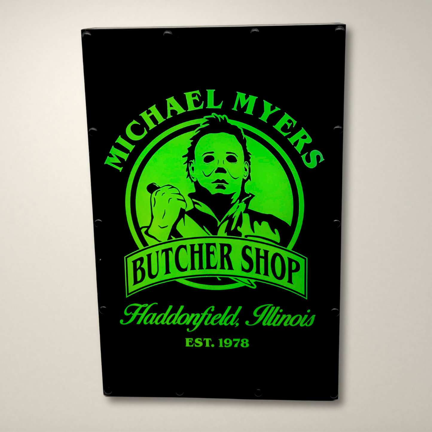 Butcher Shop Halloween Inspired LED Light Box