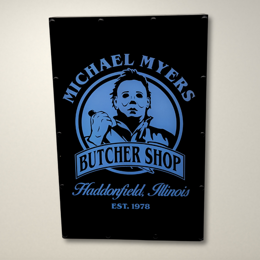 Butcher Shop Halloween Inspired LED Light Box