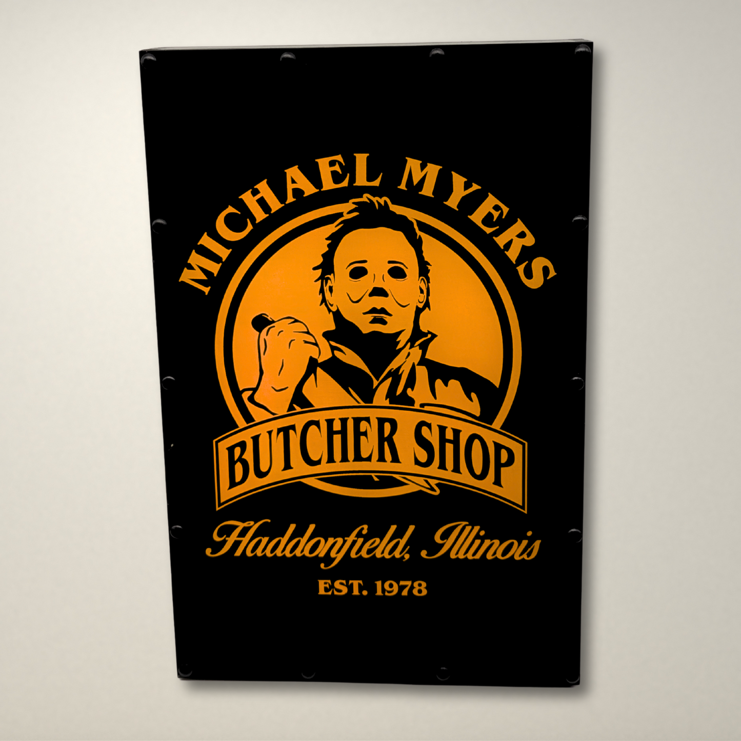 Butcher Shop Halloween Inspired LED Light Box