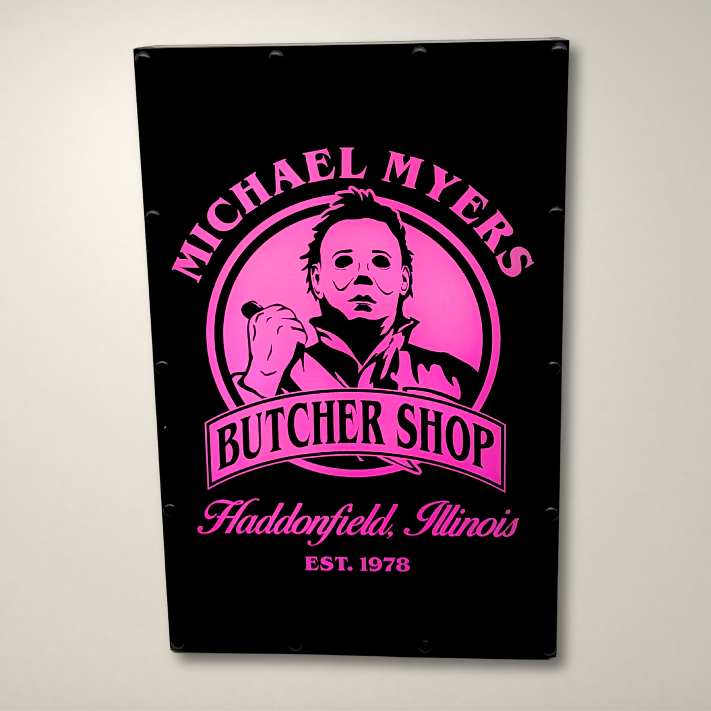 Butcher Shop Halloween Inspired LED Light Box