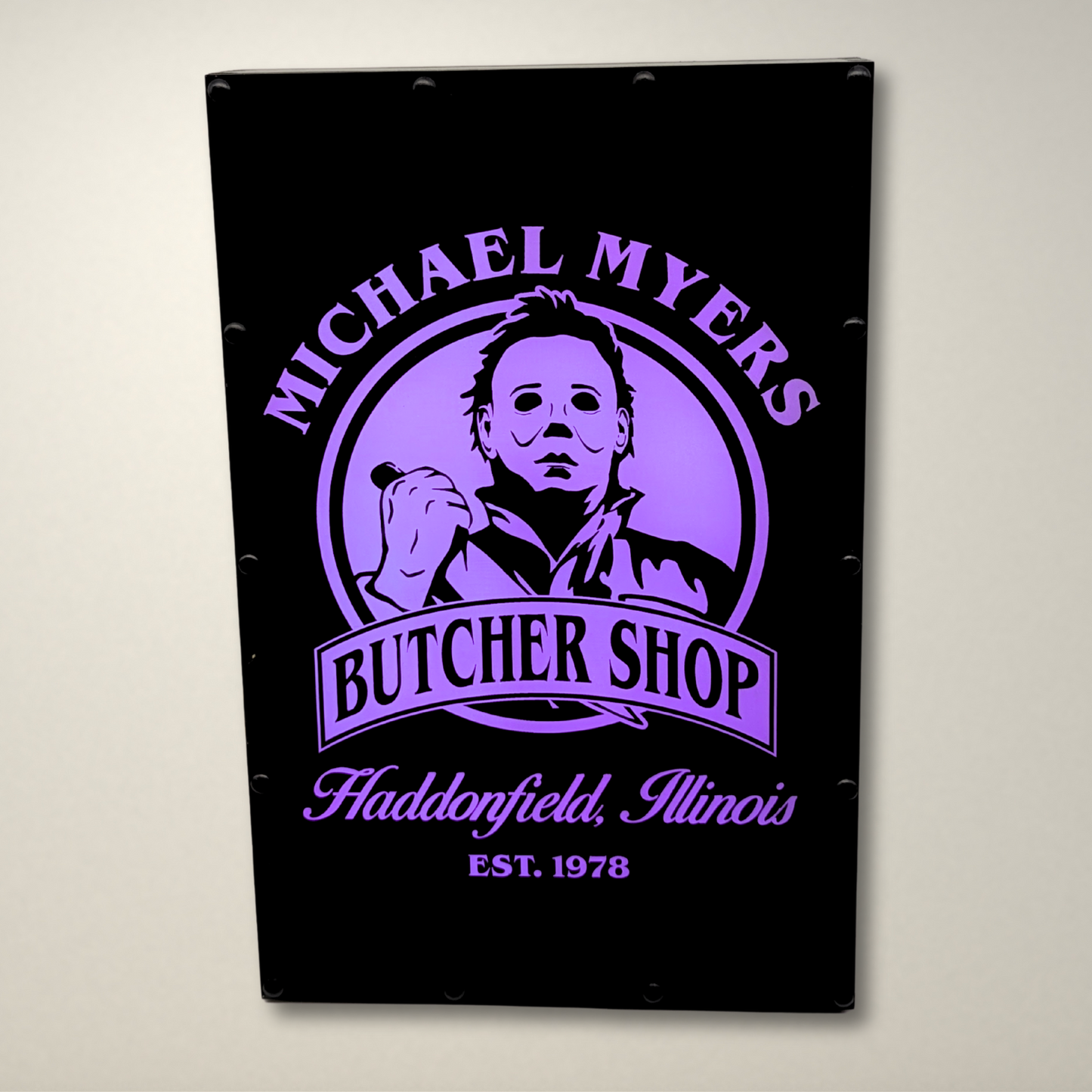 Butcher Shop Halloween Inspired LED Light Box