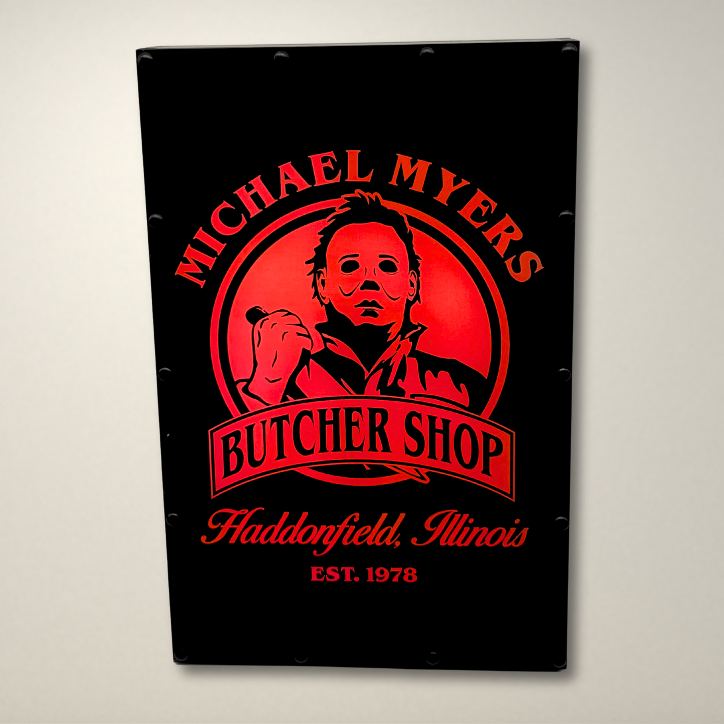 Butcher Shop Halloween Inspired LED Light Box