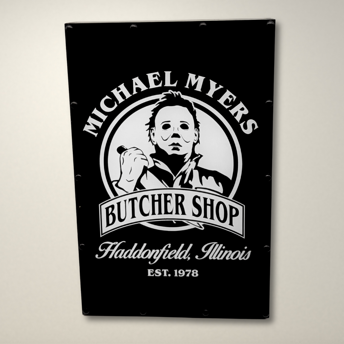 Butcher Shop Halloween Inspired LED Light Box