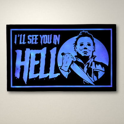 See you in Hell Halloween inspired LED Lightbox