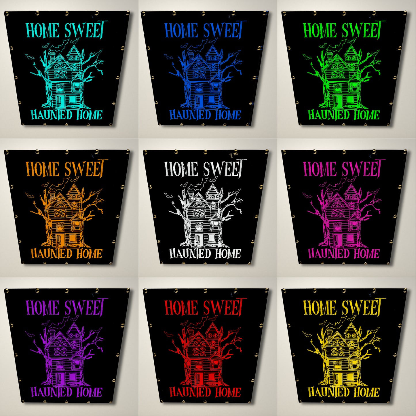 Home Sweet Haunted Home LED Lightbox Large