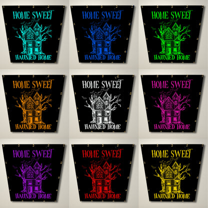 Home Sweet Haunted Home LED Lightbox Large