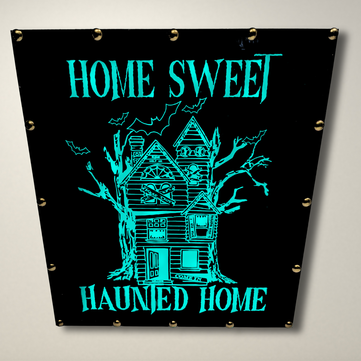 Home Sweet Haunted Home LED Lightbox Large