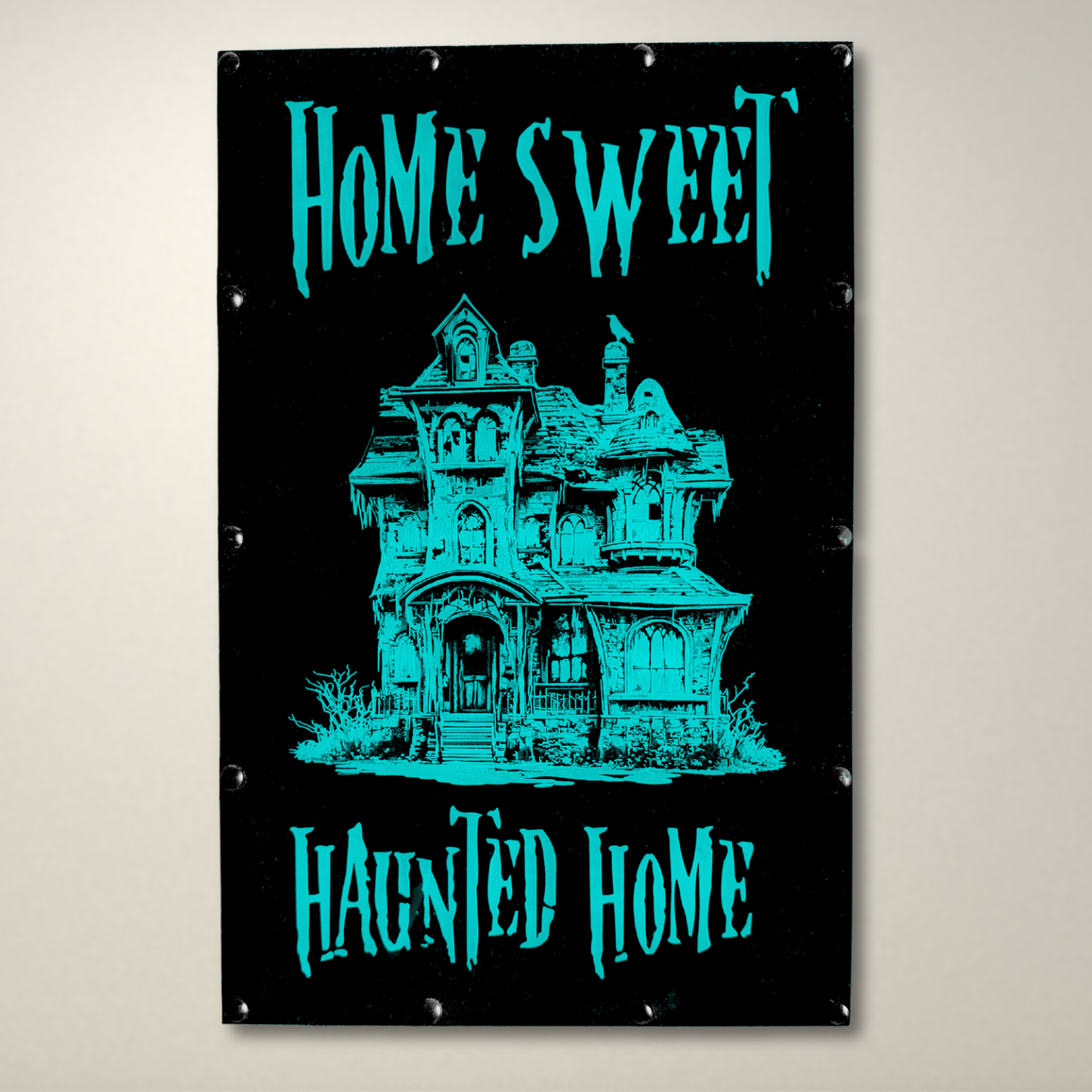 Home Sweet Haunted Home Detailed LED Lightbox