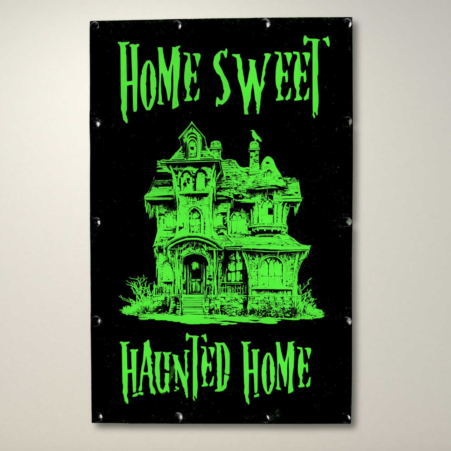 Home Sweet Haunted Home Detailed LED Lightbox