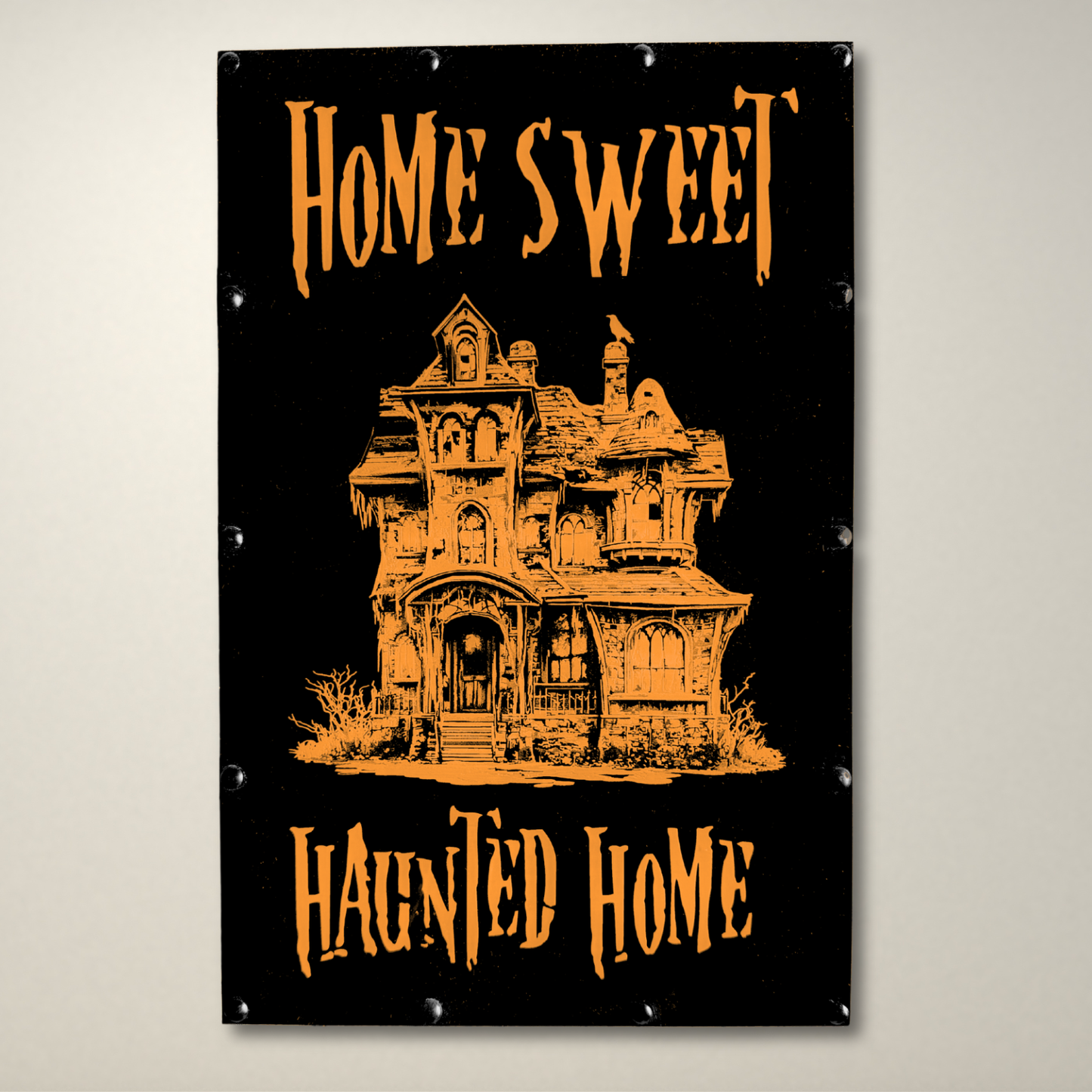 Home Sweet Haunted Home Detailed LED Lightbox