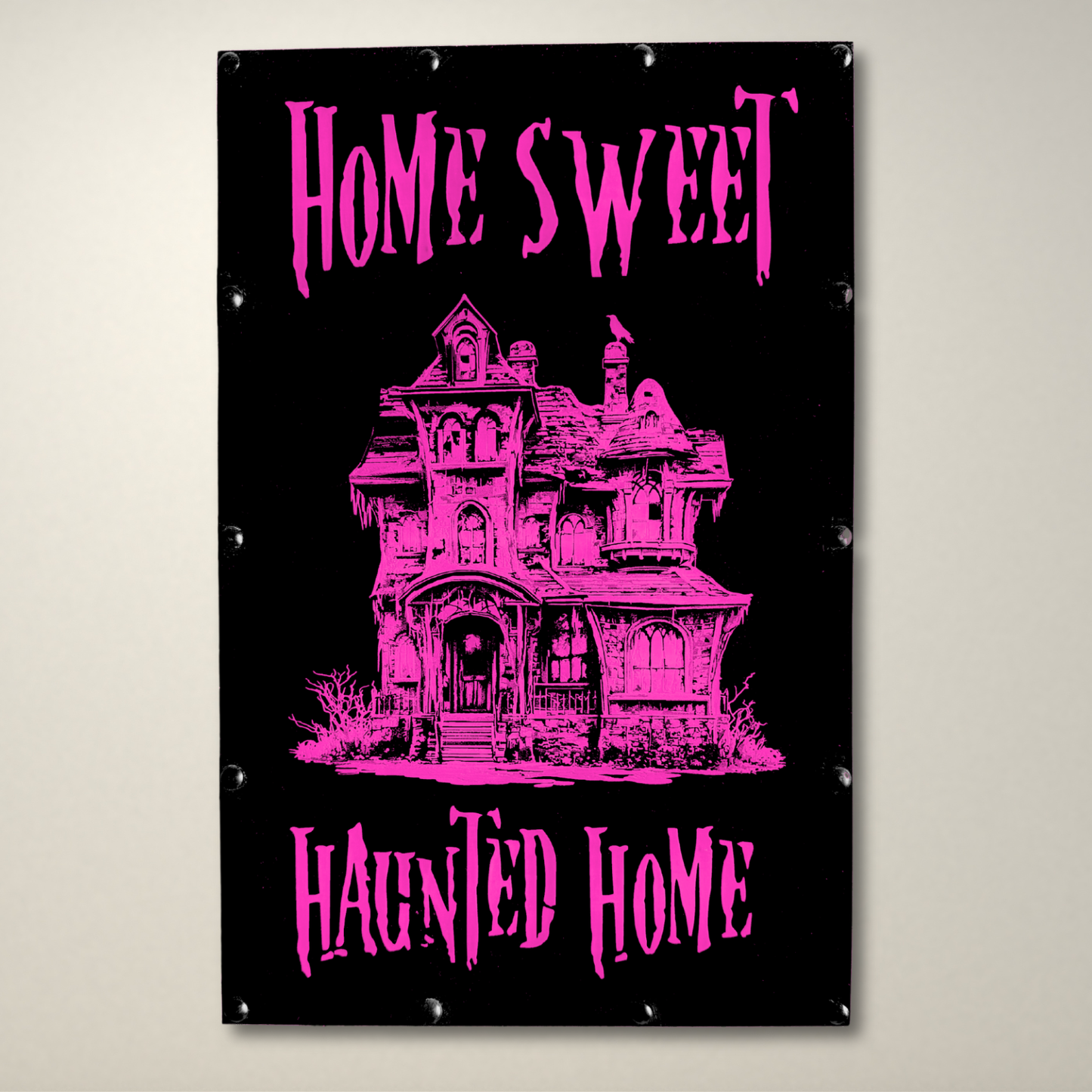 Home Sweet Haunted Home Detailed LED Lightbox
