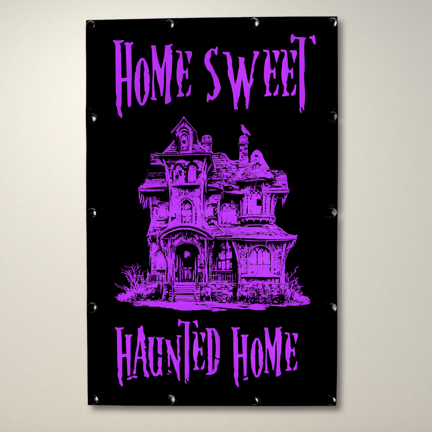 Home Sweet Haunted Home Detailed LED Lightbox