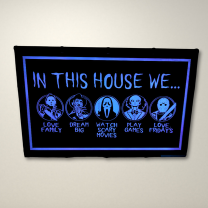 In this house Horror inspired LED Lightbox