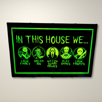 In this house Horror inspired LED Lightbox