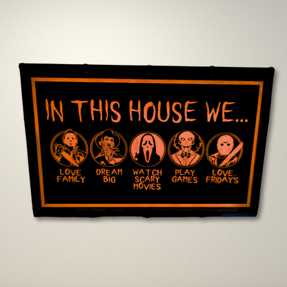 In this house Horror inspired LED Lightbox