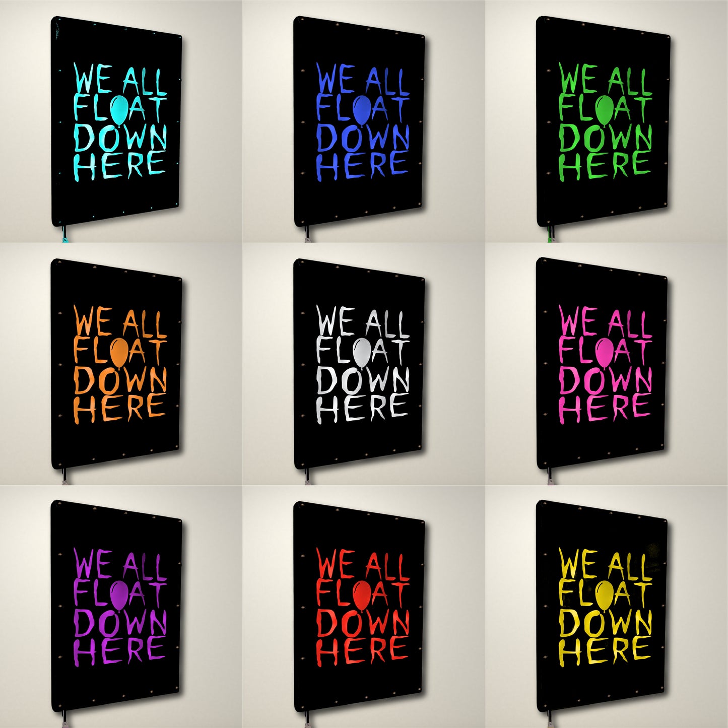 We All Float Down Here LED Lightbox Medium
