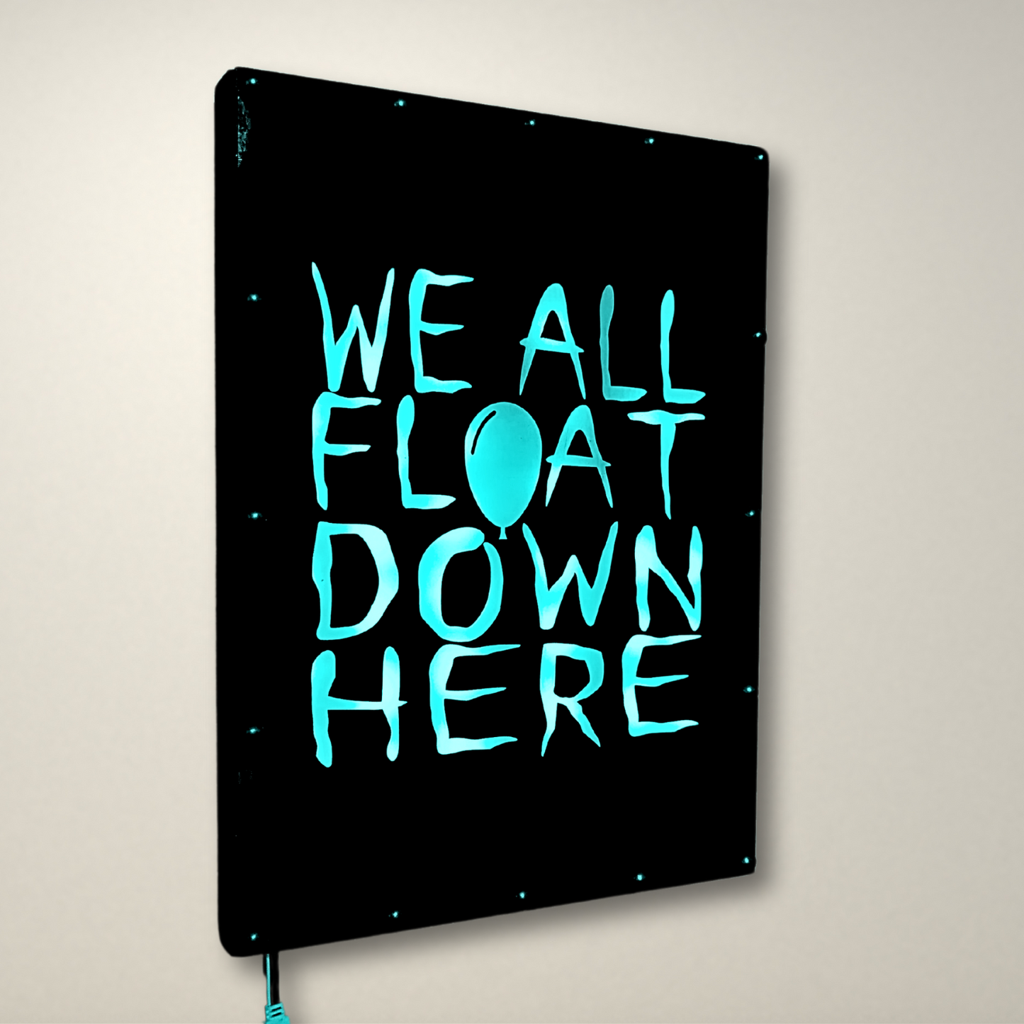 We All Float Down Here LED Lightbox Medium