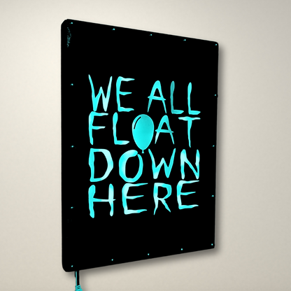 We All Float Down Here LED Lightbox Medium