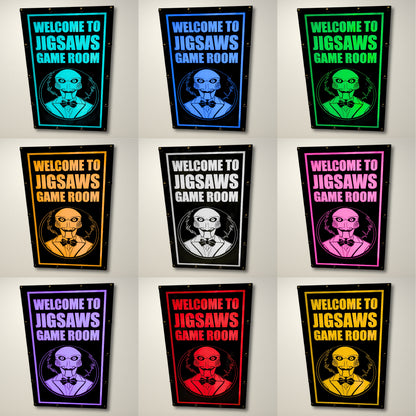 Welcome to Jigsaw's Game Room LED Lightbox