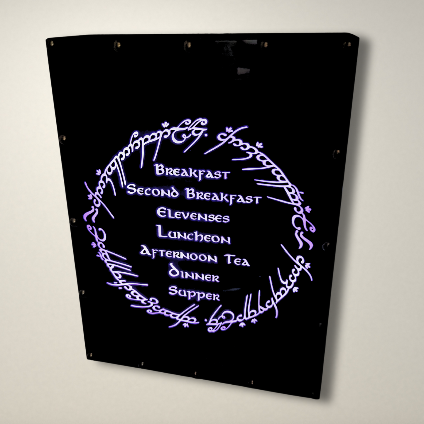 Lord of the Rings Hobbit Meals LED Lightbox Medium