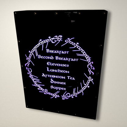 Lord of the Rings Hobbit Meals LED Lightbox Medium