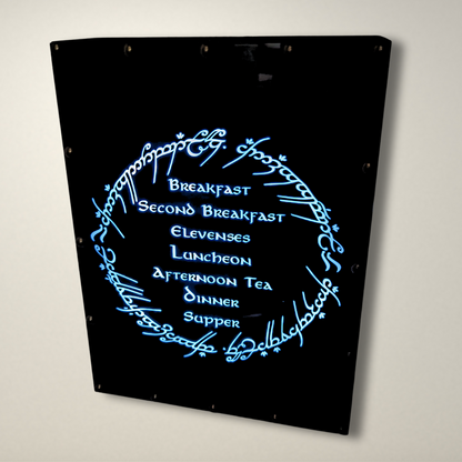 Lord of the Rings Hobbit Meals LED Lightbox Medium
