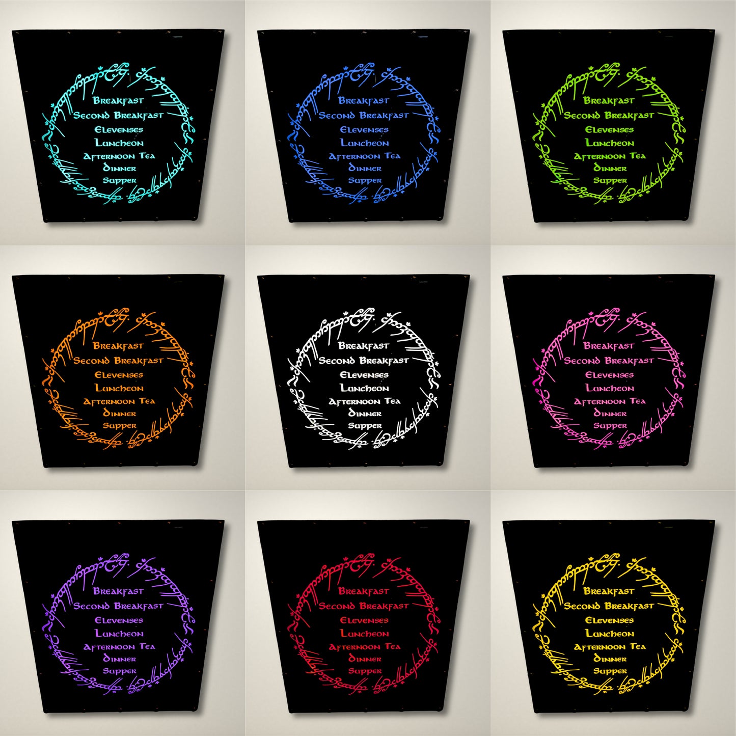Lord of the Rings Hobbit Meals LED Lightbox Large