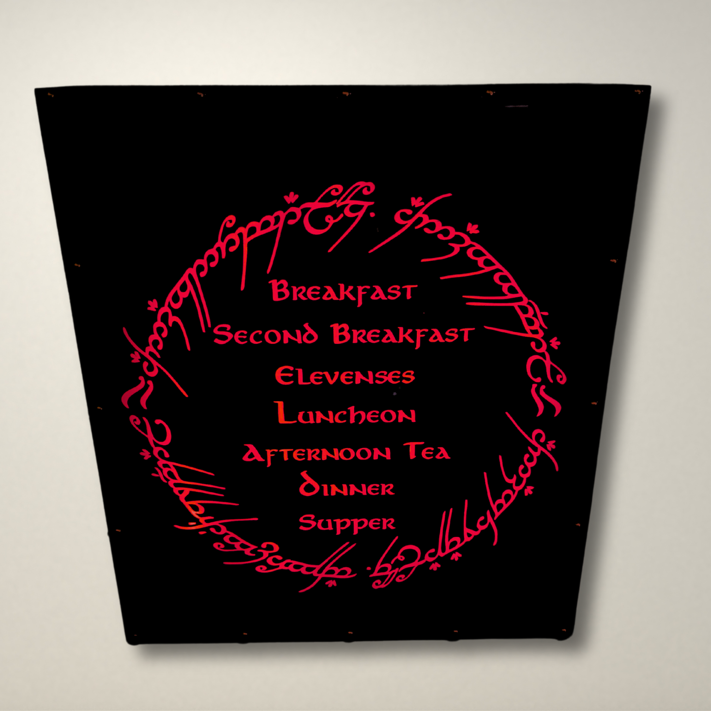 Lord of the Rings Hobbit Meals LED Lightbox Large