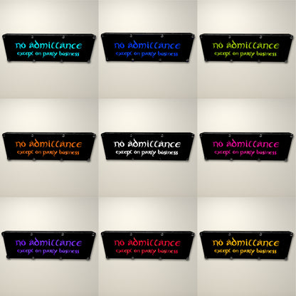 Lord of the Rings No admittance inspired LED Lightbox