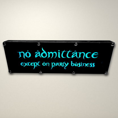 Lord of the Rings No admittance inspired LED Lightbox