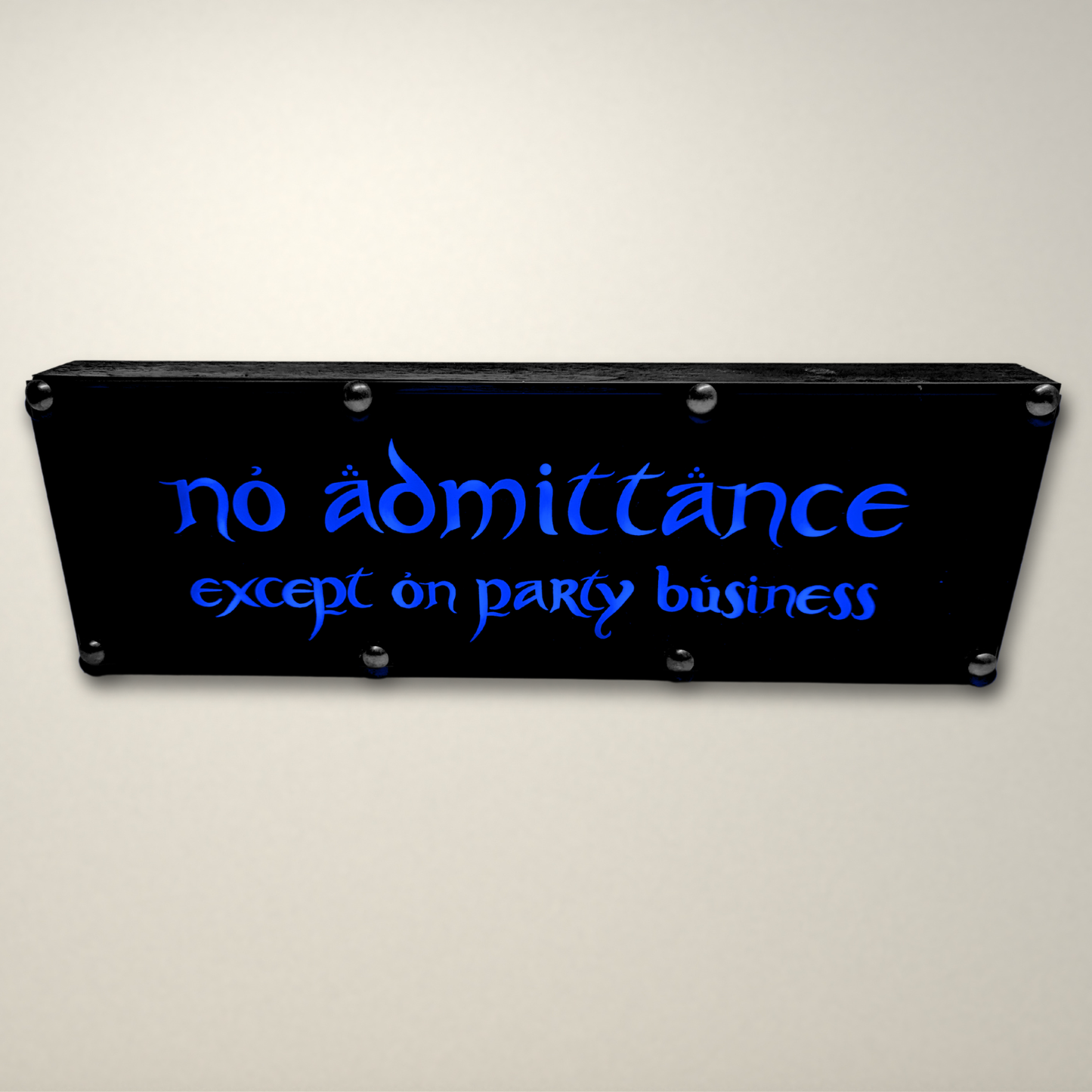 Lord of the Rings No admittance inspired LED Lightbox