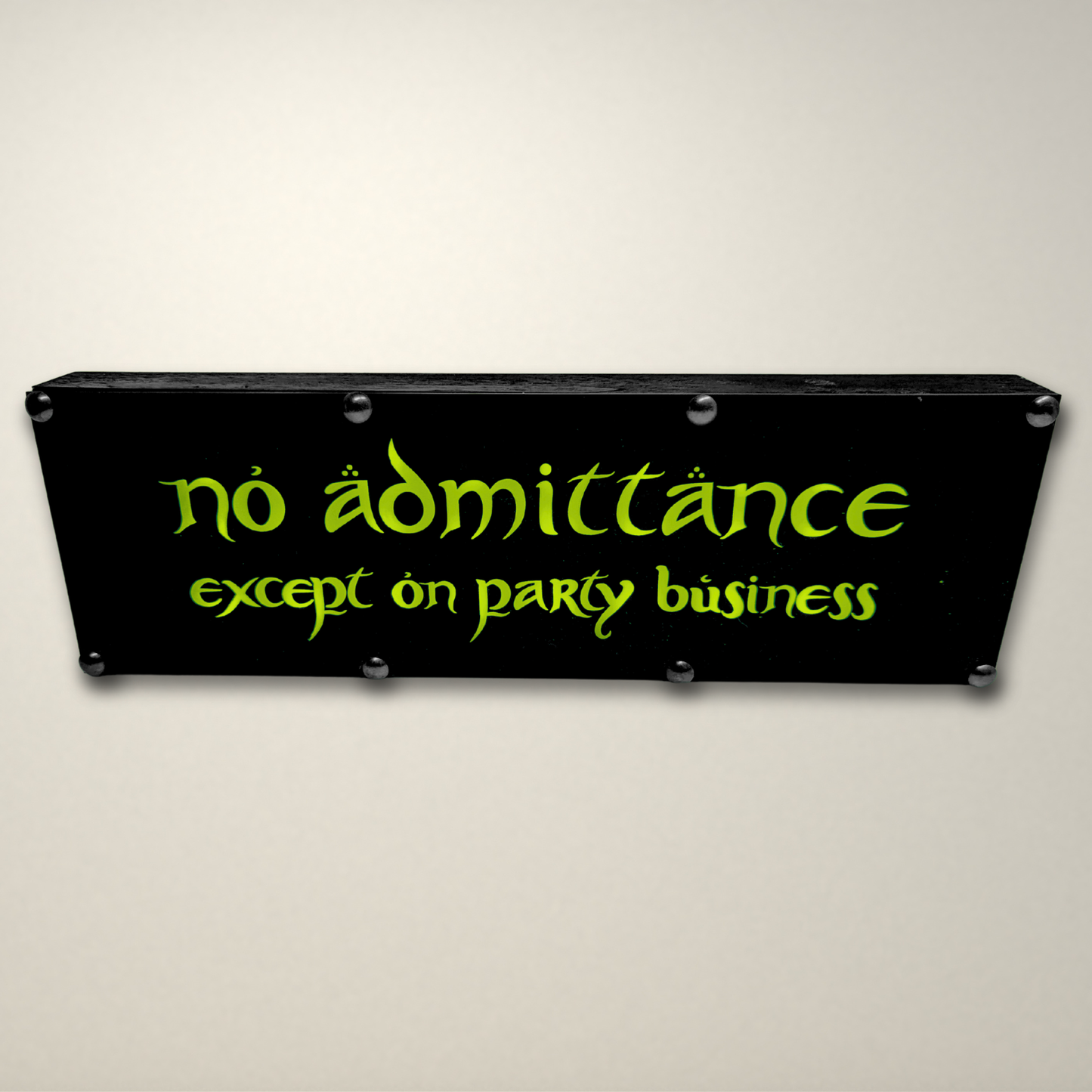 Lord of the Rings No admittance inspired LED Lightbox