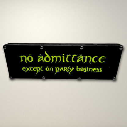 Lord of the Rings No admittance inspired LED Lightbox