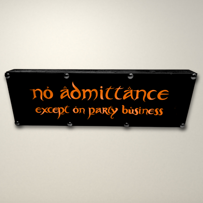 Lord of the Rings No admittance inspired LED Lightbox