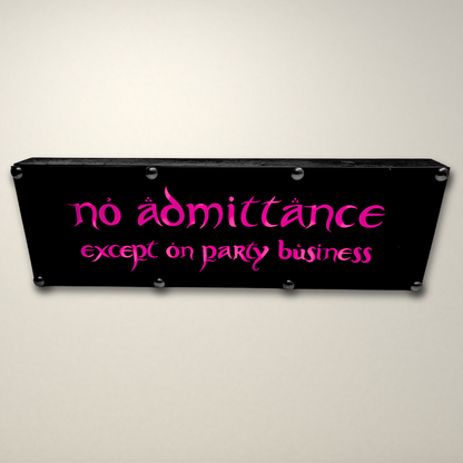 Lord of the Rings No admittance inspired LED Lightbox