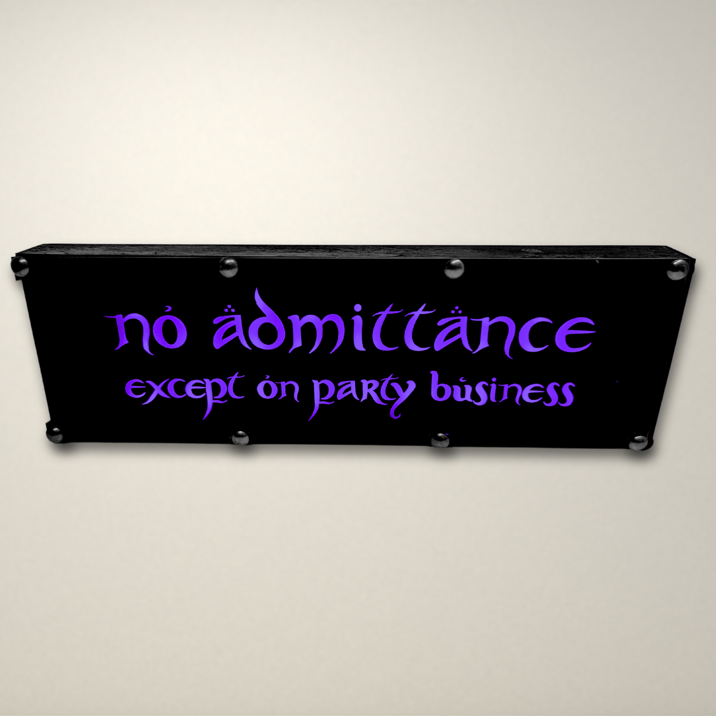 Lord of the Rings No admittance inspired LED Lightbox