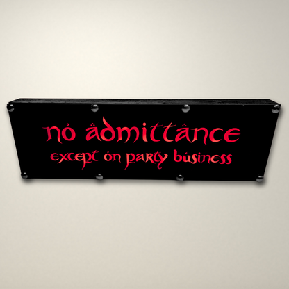 Lord of the Rings No admittance inspired LED Lightbox