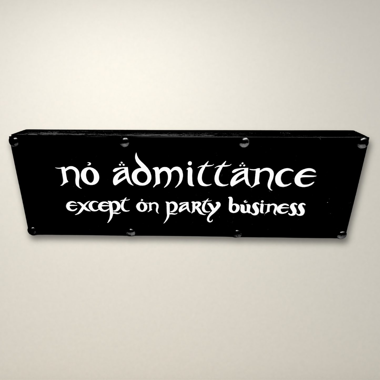 Lord of the Rings No admittance inspired LED Lightbox
