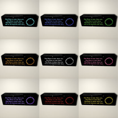 Lord of the Rings ring quote Hobbit Meals LED Lightbox