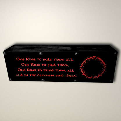 Lord of the Rings ring quote Hobbit Meals LED Lightbox