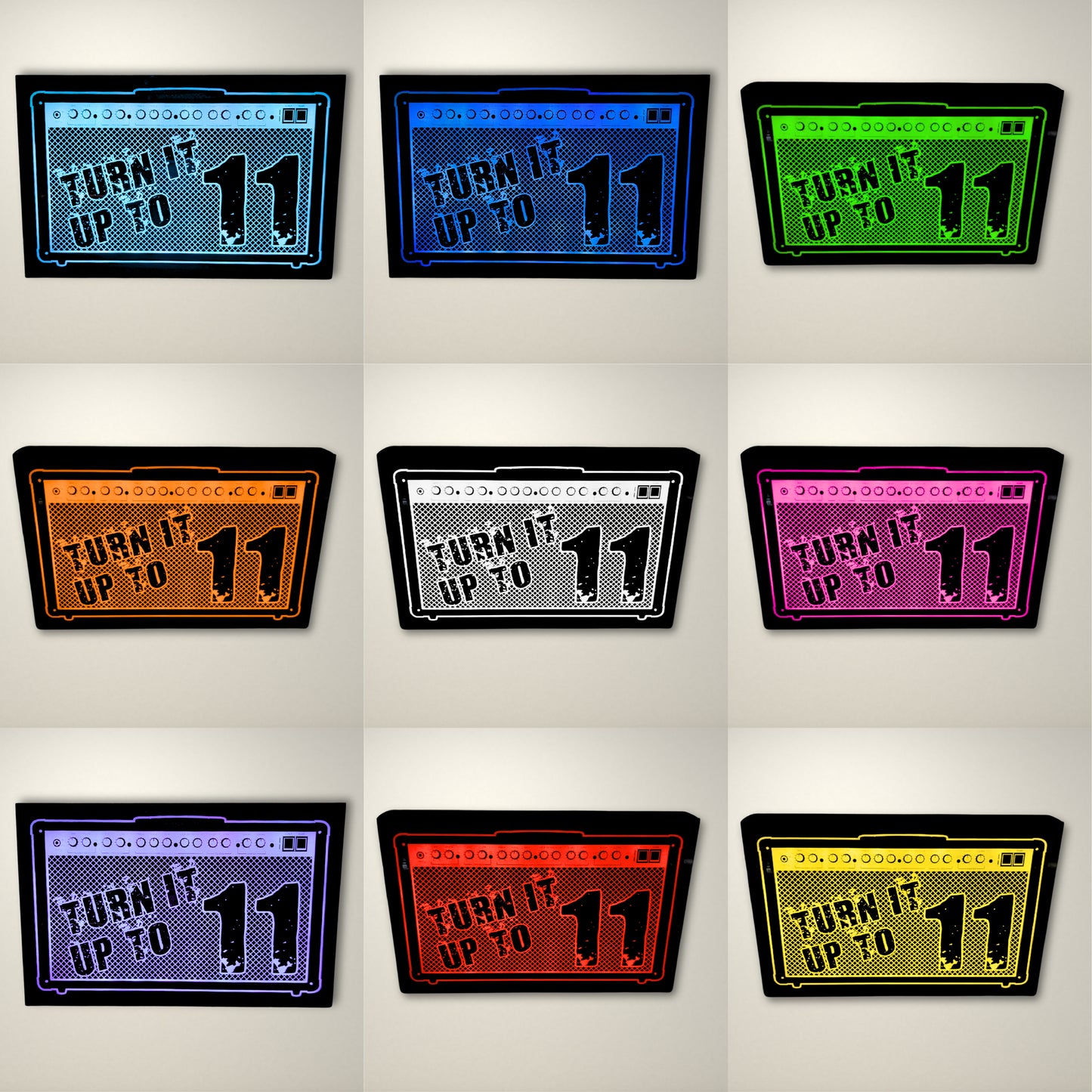 Amp Turn it up to 11 LED Light Box