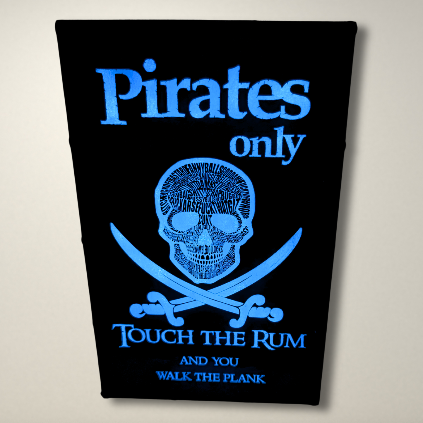 Pirate LED Lightbox (Swear words Skull)