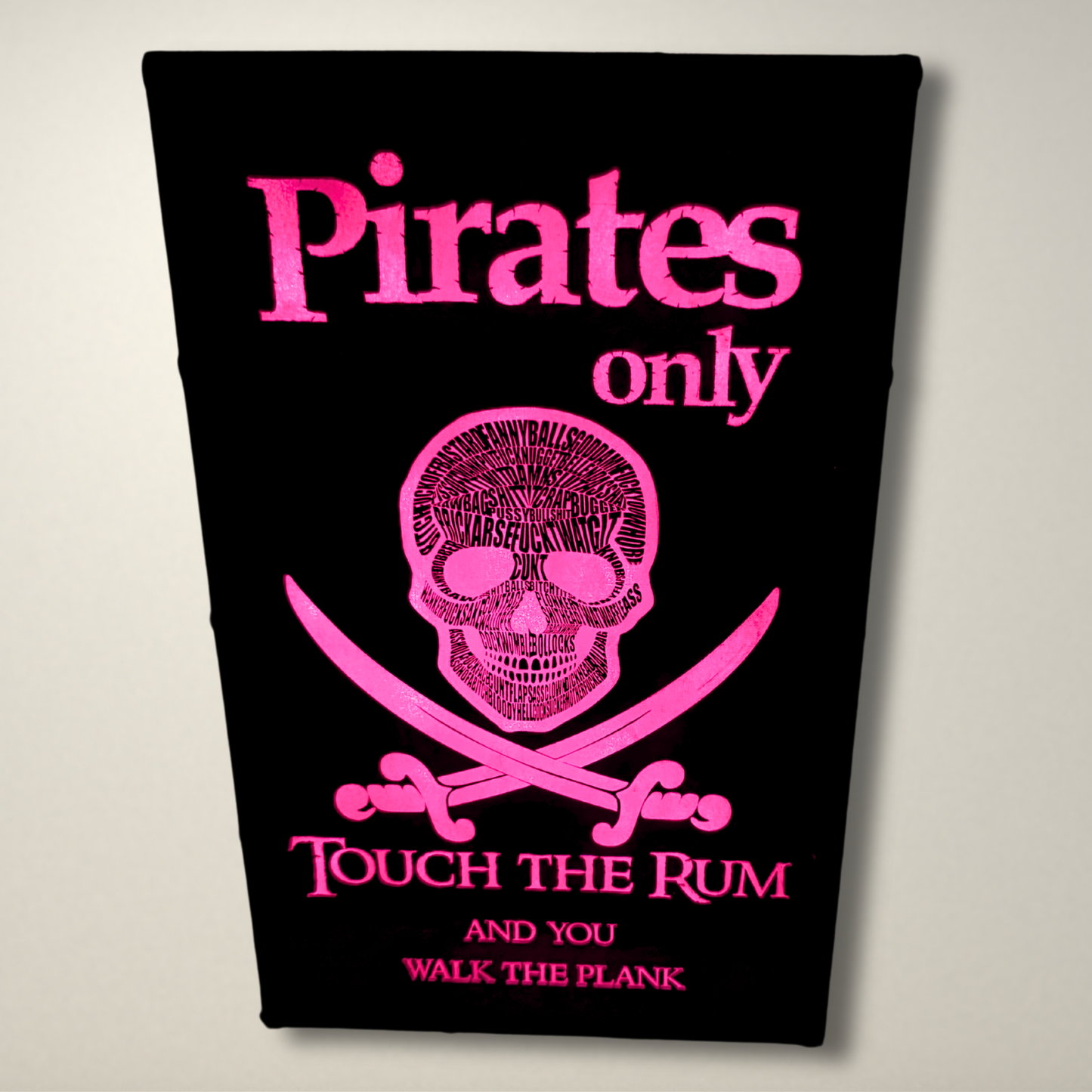 Pirate LED Lightbox (Swear words Skull)