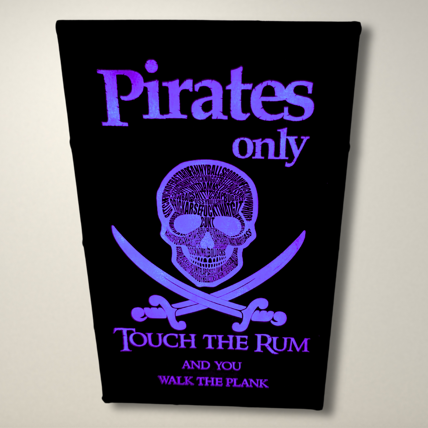 Pirate LED Lightbox (Swear words Skull)
