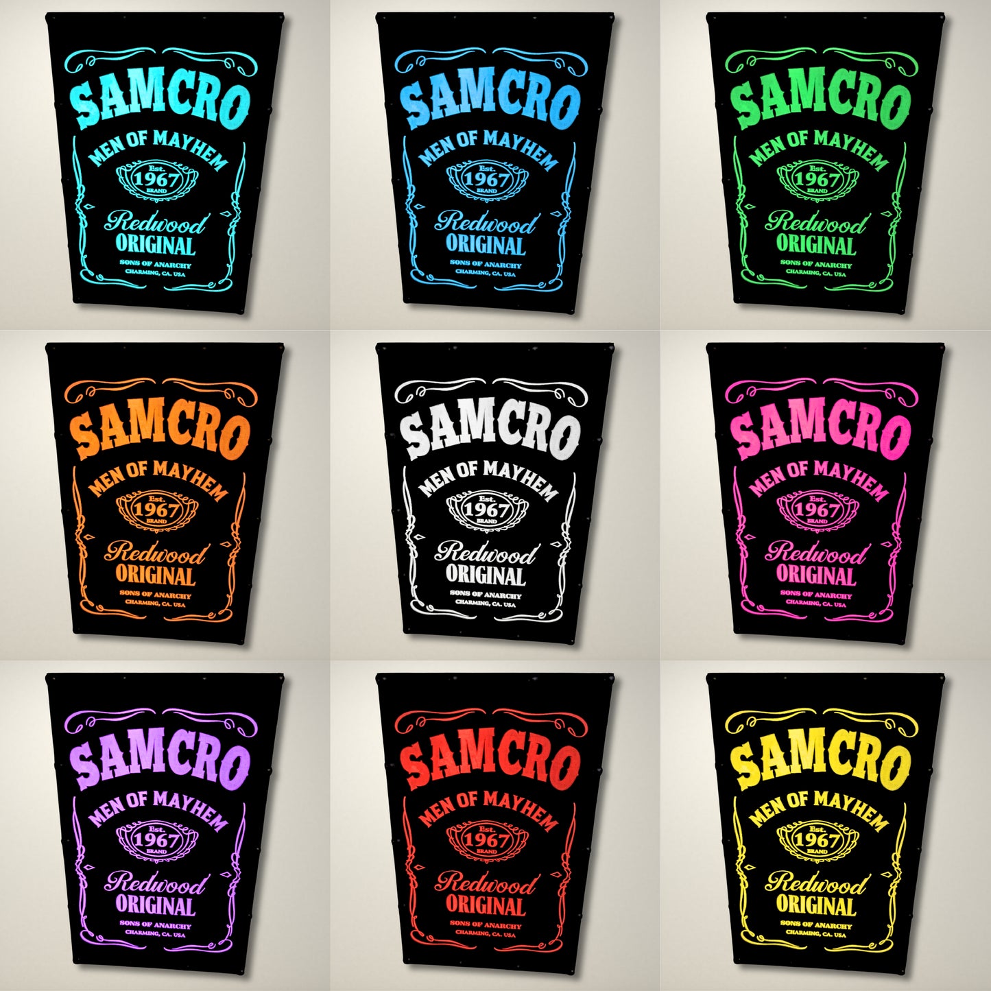 SAMCRO Whiskey LED LIGHTBOX