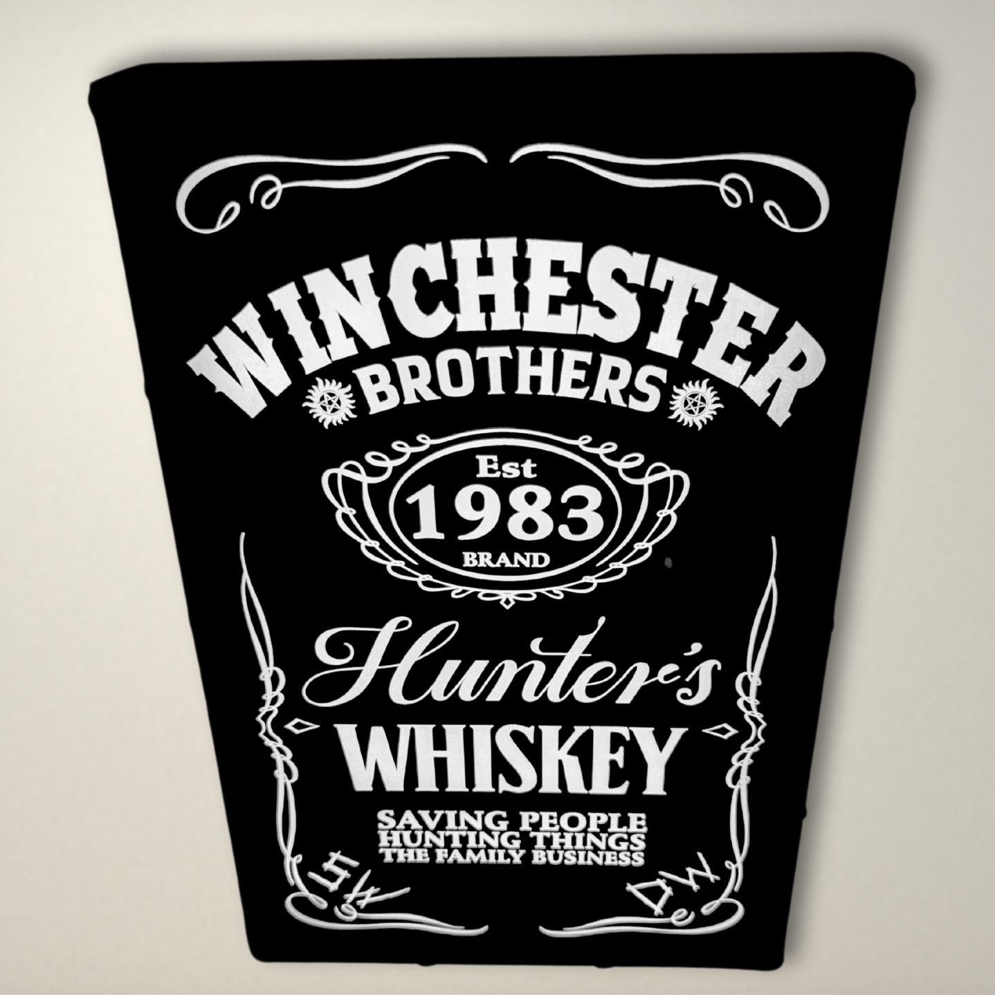 Supernatural Winchester Brothers Hunters Whiskey LED Lightbox