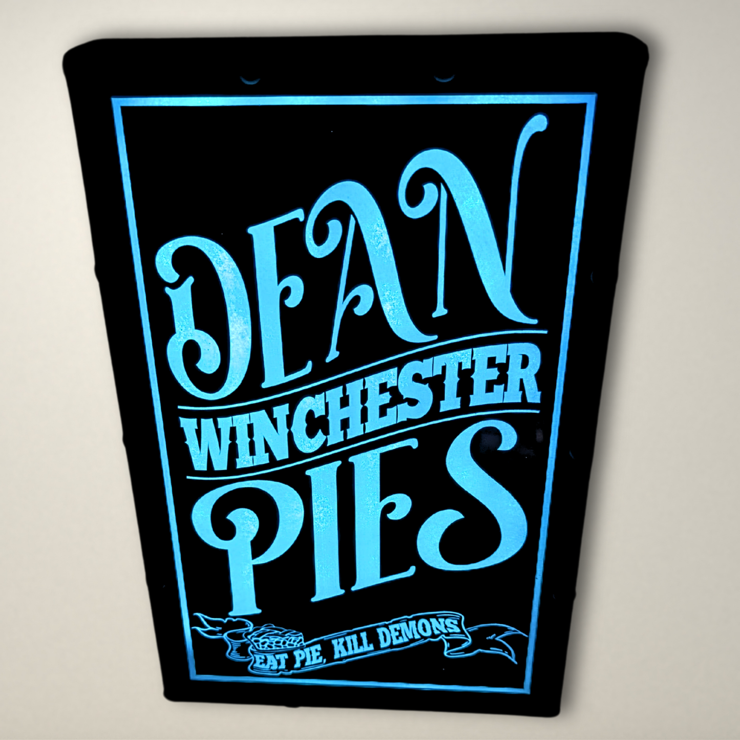 Supernatural Inspired Dean Winchester Pies LED Lightbox